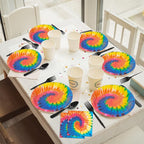 24 Guests Tie Dye Party Plates Napkins Tie Dye Birthday Party Decorations - Image 5
