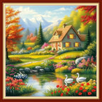 Joyhoor Cross Stitch Kits for Beginners Stamped Cross-Stitch Supplies by JoyhoorCrossStitchKits