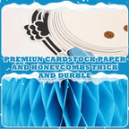 Naozinebi 53PCS 3D Winter Honeycomb Bulletin Board Snowflake Penguin Bulletin - Image 4