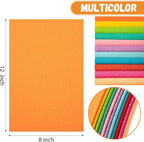 12 Pack Glitter Foam Sheets Craft 8 x 12 inch, 12 Colors | Sparkles Foam Paper - Image 2
