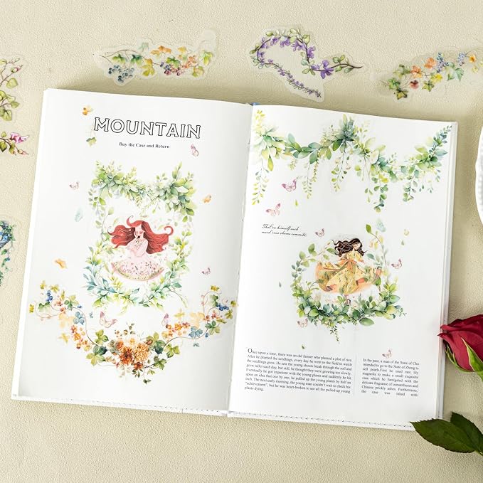 120 Pcs Floral Vine PET Stickers - Image 6