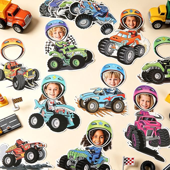 60pcs Automobile Theme DIY Cutouts Racing Car Bulletin Board Decorations Set - Image 4