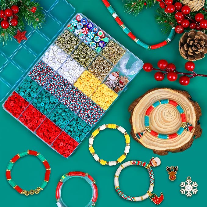 Redtwo Christmas Beads for Bracelets, Gifts for Teen Girls Age 6-12 - Image 4