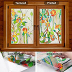 Kromapolis Window Privacy Film Stained Glass Faux 3D Rose Decorative UV Sun - Image 7