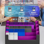 UAONO Trading Card Storage Box, Holds 2400 Sleeved Cards - Image 3