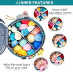 MYBAGZING Expandable Yarn Storage Organizer, Crochet Bag & Yarn Tote - Image 3