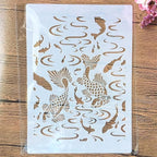 TIAMECH A4 Reusable Double Fish Stencil by TIAMECH