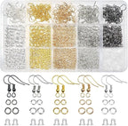 TOAOB 150pcs 5 Colors Earring Hooks Kit Hypoallergenic Ear Wires and 1000pcs by TOAOBTHEONEANDONLYBABY