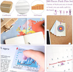 BESARME 200 Pcs Push Pins for Bulletin Board, Thumb Tacks for Cork Board | - Image 7