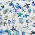 50Pcs Marine Animal Stickers Gold Sea Life Stickers by Unknown