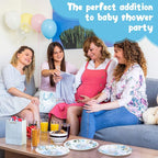 Funnymoom 60 Pcs 7 Inch Elephant Baby Shower Paper Plates It's a Boy Shower - Image 4