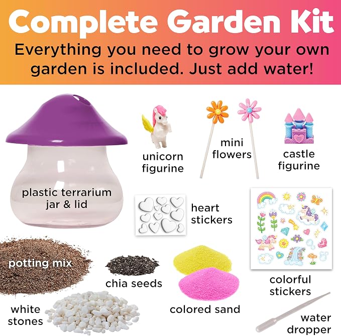 Creativity for Kids Plant and Grow Unicorn Forest: Terrarium Kit for Kids - Image 4