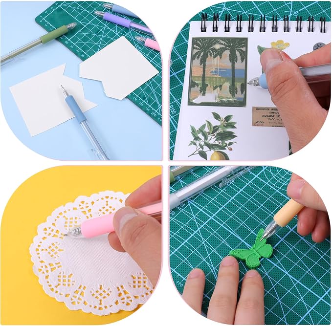 7 Pcs Knife Pen Craft Cutting Tools Utility Knife Paper Cutter Retractable Pen - Image 4