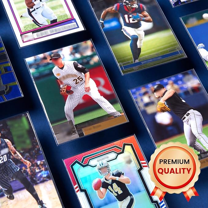 600ct Clear Card Sleeves for Trading Cards, Baseball Sports Soft Sleeves - Image 5
