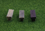 3Pcs Mini Resin Bench Miniature Fairy Garden Bench Dollhouse Accessories Statue - Image 4