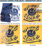 TUMIYA Navy Blue Heat Transfer Vinyl HTV Rolls, Glossy Adhesive HTV Vinyl - Image 4