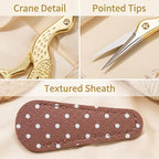 BIHRTC 3.6inch Little Embroidery Scissors Sharp Stainless Steel Tip Cross - Image 4