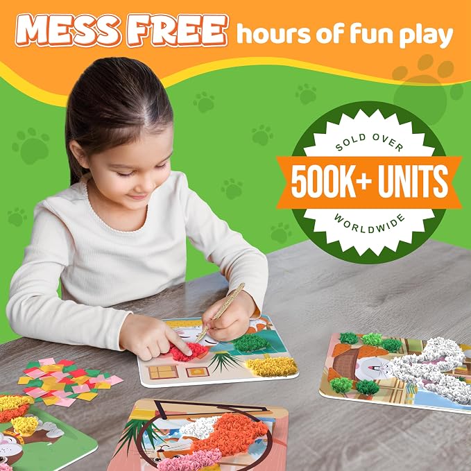 jackinthebox Poke Poke Art – Pets Theme, Mess-Free Fabric Art and Craft - Image 2