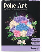 Unwynd Poke Art Hydrangea Flower Bouquet | Mess-Free Arts and Crafts by Unwynd