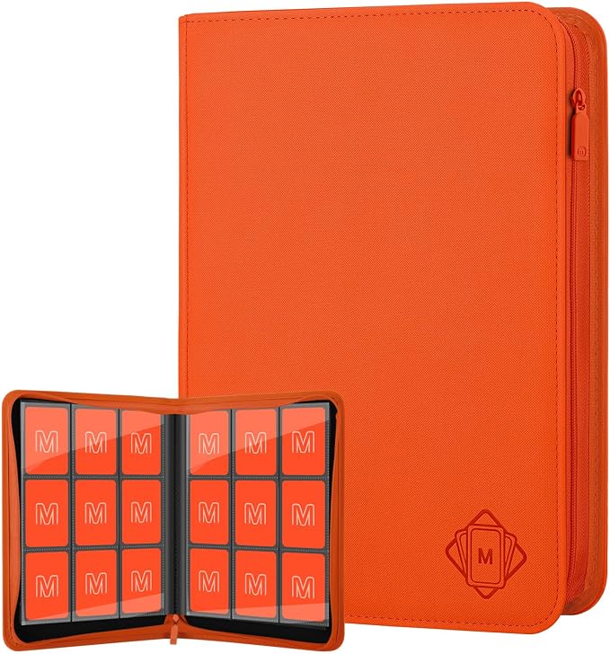 Trading Card Binder with 9 Side Loading Pocket Card Album Hold Up to 540 Cards by MOSLA