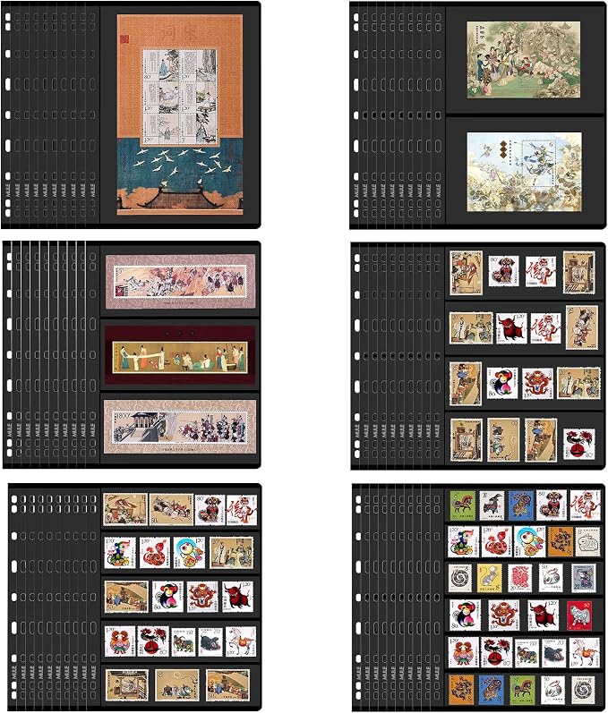 stamp collector pages – 10 Sheets Stamp Pages - Image 6