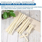 PATIKIL 25 Pcs 12inch Wood Log Sticks, 0.47-0.79inch in Diameter Natural - Image 4