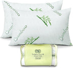 OMEO 2 Pack Queen Size Rayon Derived from Bamboo Pillow by OMEO