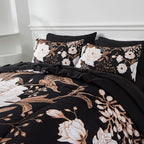 Yogeneg 7 Piece Bed in a Bag Full Size Comforter Set Botanical Floral Bedding - Image 2