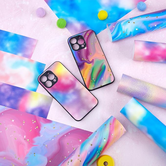 Holographic Permanent Adhesive Vinyl 10 Sheets 12'' x 10'' | Unicorn Patterns - Image 7