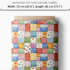 Patchwork Cupcake Fabric Panel – Single Continuous Cotton Satin Panel - Image 7