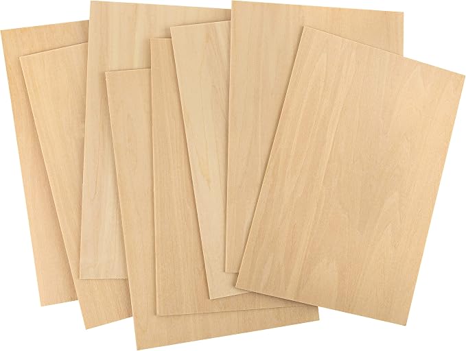 Hammont Basswood Sheets Pack of 8-12"x8" Laser Wood, 1/16 Thin Wood - Image 7