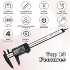 Digital Caliper, Esydon Upgraded Calipers 6 inch, Measuring Tool, Electronic - Image 2