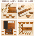 Personalized Wooden Coasters – Handmade Drink Coaster, Custom Wedding, - Image 4