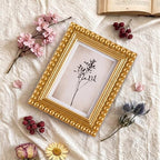 1 Pack 5 x 7 Picture Frame, Wood Beaded Boho Photo Frame, Vintage Photo Display - Image 6