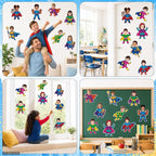 120pcs Super Theme Cutouts Colorful Comic Bulletin Board Decorations Back to - Image 6
