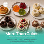 O'Creme Bakeable Plastic Mini Swirl Cake Pan, Baking Pan - Image 6