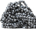 60PCS 6mm Natural Black Snowflake Obsidian Gemstone Round Loose Beads Stone by CHEAVIAN