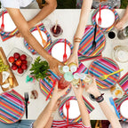 200PCS Mexican Paper Plates and Napkins Fiesta Taco Themed Party Supplies Mayo - Image 7