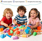 FURWEY Play Sand Set, with 13.3lbs of Colorful Sensory Sand, Plus 15 Tools & - Image 7