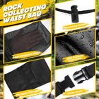 Rock Collecting Bag, Adjustable Rock Waist Bags - Image 3