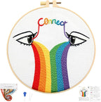 Crafmanoe Hand Embroidery Kits for Beginners Adults, LGBT Embroidery Starter Kit by Unknown