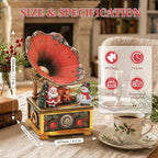 3D Puzzles for Adults Vintage Gramophone Music Box - Image 5
