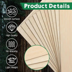 4 Pack Basswood Sheets 1/16x12x12 Inch, 1/16 Basswood - Image 3
