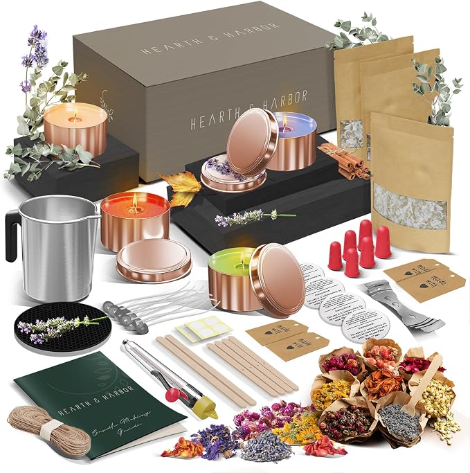 Hearth & Harbor Organic Soy Candle Making Kit by HearthHarbor