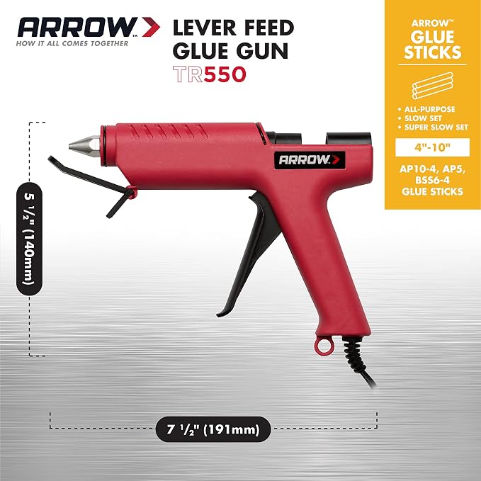 Arrow TR550 Heavy Duty Professional Electric Hot Melt Glue Gun - Image 3