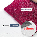 Rose Red Glitter Heat Transfer Vinyl 12" x 8 ft HTV - Image 4