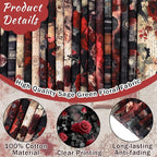HunnmingRe 20 Pcs 10''x10'' Gothic Halloween Quilting Fabric Square Vintage - Image 6