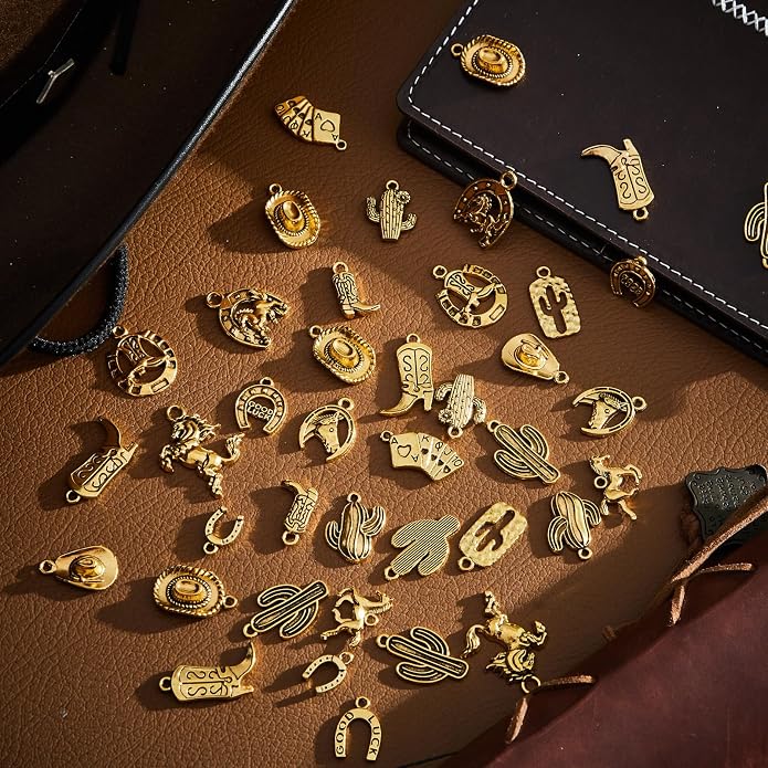 MTLEE 100 Pieces Western Cowboy Charms - Image 5