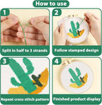 ZOIIWA 6PCS Cross Kits for Beginners DIY Embroidery Kit for Adults Boho Cross - Image 3