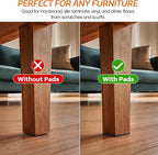 Felt Furniture Pads 10pcs 8" x 6" Adhesive Large Felt Pads, Cuttable Chair Leg - Image 3